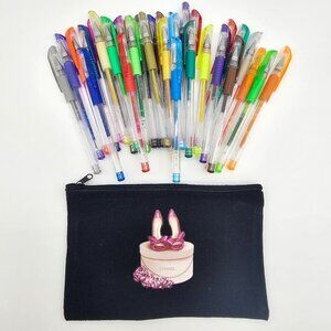 Canvas Toiletry/Makeup Bag, Feminine Pouch, Travel Bag - New -